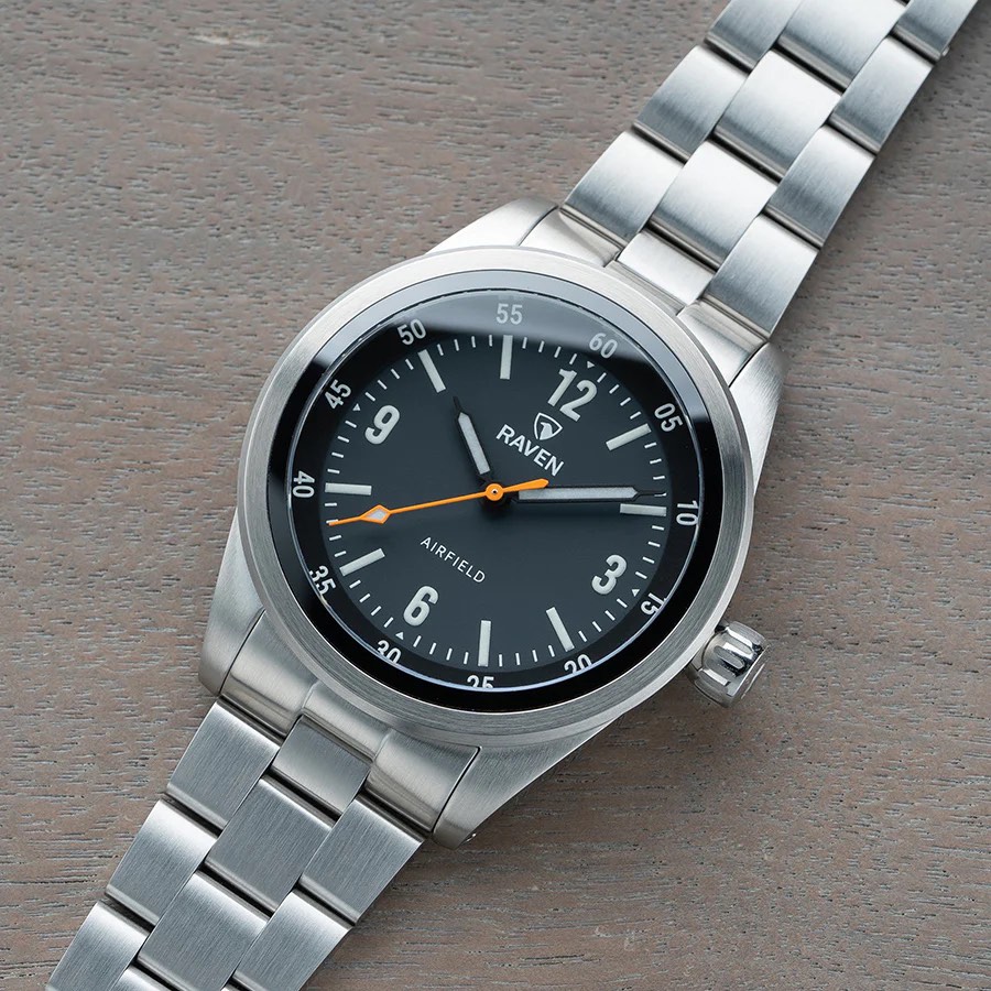 Raven Airfield All Grey Dial Orange Second Hand Extropian